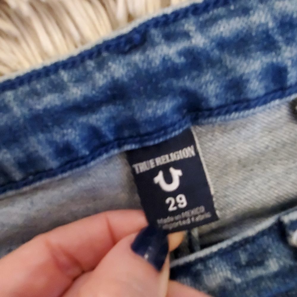 True religion mid-rise straight cropped jeans - Picture 5 of 8